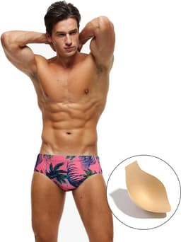 Zwemshorts voor Mannen - Sexy Strakke Zwemslips met Verwijderbare Pad - Sneldrogend voor Strand, Zwembad en Surfen in M, L, XL, 2XL, 3XL — thumbnail 3