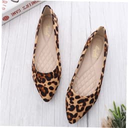 Dailygoody - Schoenen met luipaardpatroon - Avondschoenen voor dames - Elegante hakken - Bruin - Vrijetijdsschoenen - Ideaal voor werk en feesten — thumbnail 4