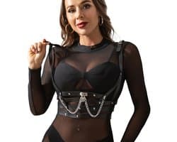 Subblime - Corset Harnas With Chaindetail One Size