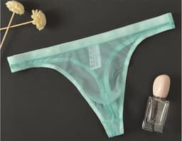 Transparante Heren String Mini Slip met Lage Taille - Ademend en Sexy Ondergoed — thumbnail 5