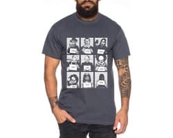 Heren Halloween T-Shirt met Iconische Horrorfilm Personages