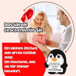 Romantisch Pinguïn Cadeau voor Partners - Liefde Cadeautje voor Hem of Haar — thumbnail 3