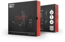 Nexus Revo Twist Dubbele Anaal Prostaat Stimulator - Zwart - 4 Gebruikswijzen - 34 Combinaties - 6-Speed Vibrerende Anaalplug - 2-Speed Roterende Schacht - IPX6 Spatwaterdicht - Met Afstandsbediening - Handsfree - P-spot — thumbnail 3