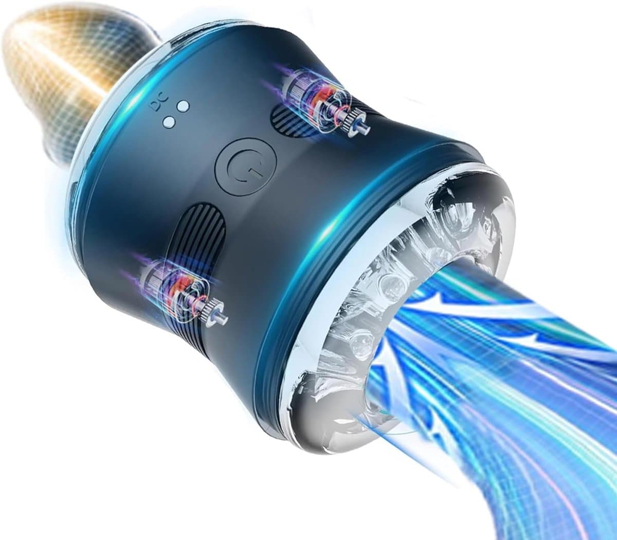 Ynkkvre - Masturbeerder - Mannen - 10 Vibratiemodi - 2 Motoren - Vloeibaar Siliconen - Voor solo gebruik — afbeelding 1