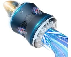Ynkkvre - Masturbeerder - Mannen - 10 Vibratiemodi - 2 Motoren - Vloeibaar Siliconen - Voor solo gebruik