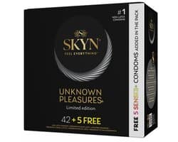 Skyn ​​Unknown Pleasures Latexvrije condooms 42st + 5 Gratis