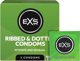 EXS Ribbed and Dotted 3 condooms — thumbnail 1