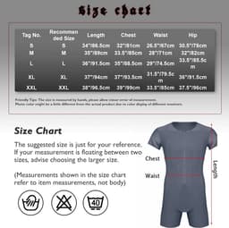 Heren Bodysuit Kort Mouw met Ritssluiting - Slim Fit Onderhemd Overall — thumbnail 3