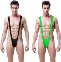 Heren Borat String Badpak Mannen Mankini Thong Kostuum voor Feest & Halloween — thumbnail 5