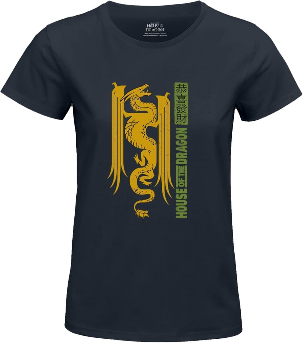 Dames T-shirt Navy Serie Fantasie Serie Top — afbeelding 1
