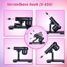 VIN® Sex Machine Met 7 Luxe Opzetstukken - Dildo - Neukmachine - Fuck machine Met Afstandsbediening - Compleet Sexmachine Pakket – Inclusief Dildo’s en Anaal Dildo's – Seksmachine Voor Mannen en Vrouwen - Discreet Verzonden — thumbnail 5