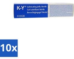 10 x K-Y Glijmiddel 82 gr - K-Y Bevochtigingsgel - Glijmiddel - Waterbasis - Bevochtigingsgel - Intiem Gebruik