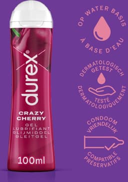 Durex - Crazy Cherry - Glijmiddel - 100 ml - Voordeelverpakking - 24 stuks — thumbnail 9