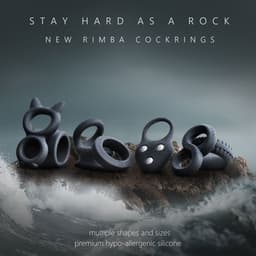 Rimba - Siliconen Scrotumring - Ballstretcher - Hoogte 20 mm - Zwart — thumbnail 5