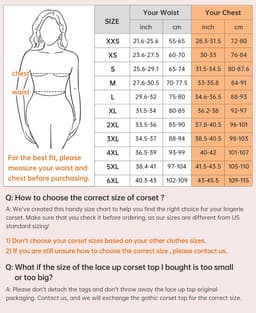 Gotisch Dameskorset met Beha - Vintage Bustier in Zwart/Rood - M — thumbnail 5