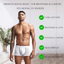 Zachte Heren Boxershorts met Aparte Zakken - Modal Ondergoed — thumbnail 5