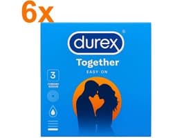Durex Condooms Together – 18 Stuks – Easy-On – Natuurlijk gevoel & optimale bescherming | Voordeelverpakking