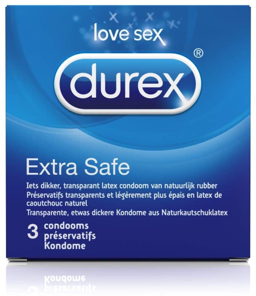 Durex Condooms - Extra Safe 3 stuks — afbeelding 1