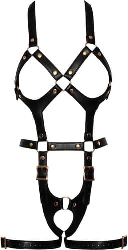 Bondage Kunstleer Harnas met Studs — thumbnail 4