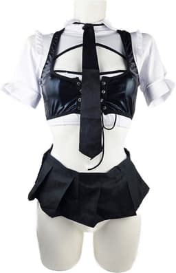 BamBella ® Sexy erotische uniform Schoolmeisje Rollenspel kleding outfit dames — thumbnail 2