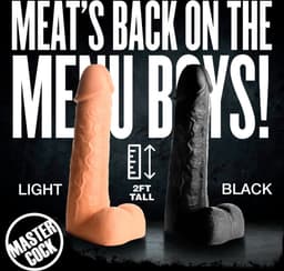 Moby Zwarte Dildo - Extreme Zwarte Dildo - Monster Dildo - 60 cm- ca. 12 kg. - Doorsnede 16 cm. — thumbnail 6