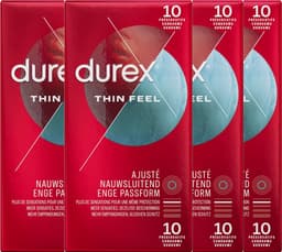Durex Condooms Thin Feel Close Fit 10st - 4 Stuks - Voordeelverpakking — thumbnail 1
