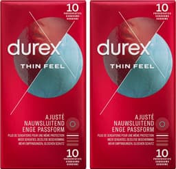 Durex Condooms Thin Feel Close Fit 10st - 2 Stuks - Voordeelverpakking — thumbnail 1