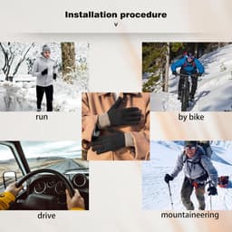 Allecto plus - Winterhandschoenen 2 paar Touchscreen - Warm en winddicht - Unisex mannen vrouwen jeugd - Geschikt voor winteruitjes — thumbnail 3