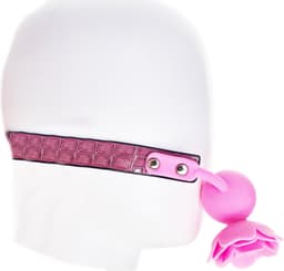 BNDGx® - Gag Ball Roze - Seks speeltje - Gagbal roos mond strap masker bdsm fetish — thumbnail 2