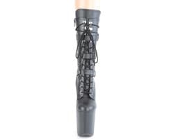 Pleaser - FLAMINGO-1053 Plateau Laarzen - Paaldans schoenen - 36 Shoes - Zwart — thumbnail 2