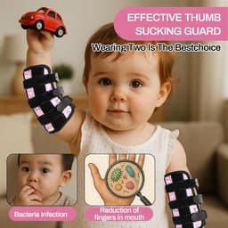 Duimzuigstopper Om Duimzuigen Af Te Leren En Nagelbijten Te Stoppen, Met Klittenbandsluiting, Verstelbare Duimbescherming, Anti-Nagelbijten — thumbnail 5
