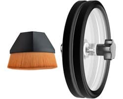 Reinigingsset Platenhoezen - Vinyl Beschermers - Platen Onderhouden - Waterdicht Dubbelzijdig Ontwerp - 116 cm Diameter - Zwart