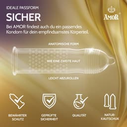 AMOR Premium Geribbeld-Genopt, Transparant, Ø 54 mm, 100 stuks — thumbnail 3
