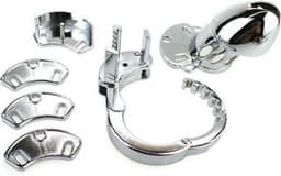 Metalen Peniskooi Modula - Zilver - Kuisheidskooi Metaal - Chastity — thumbnail 3