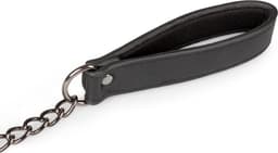EasyToys - Fetish Halsband met Riem - Duurzaam - Kunstleer - BDSM - Bondage - BDSM Toys - Rollenspel - Verkleedkleding - Rollenspel Erotiek - Puppy Play - Erotisch Spel - Zwart — thumbnail 6