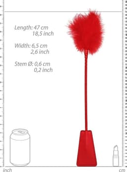 Ouch! Crop With Feather - Red — thumbnail 3