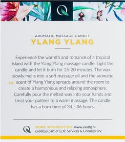 Exotiq - Massagekaars - Massage kaars - Massage candle - Ylang Ylang - 200g — thumbnail 8