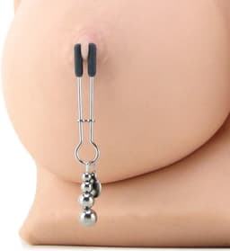 Fifty Shades of Grey The Pinch - Verstelbare Tepelklemmen - Zwart/ Zilver — thumbnail 4