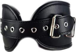 BNDGx® - Extreme BDSM Grote halsband - Brede nek band nep leer SM kleding — thumbnail 4