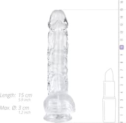 Jelly Dildo met Ballen - 13,5 cm — thumbnail 8