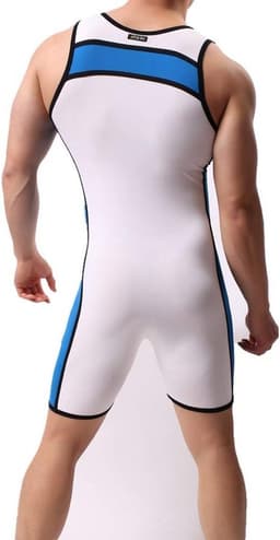 Elastisch Turnpakje voor Heren - Jockstrap Bodysuit voor Worstelen en Zwemmen — thumbnail 5
