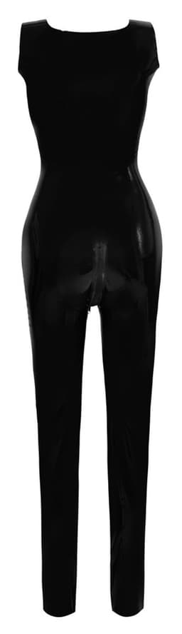 Mouwloos Latex Fetish Catsuit met Rits — thumbnail 7