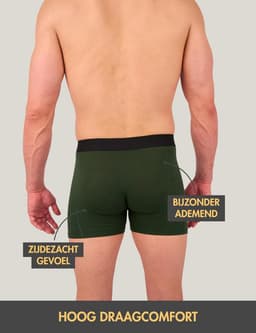 Set van 3 bamboe herenonderbroeken - Zacht, ademend en stretchable ondergoed in zwart — thumbnail 5