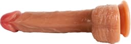 Banoch | Dildo met zuignap | beige siliconen | 16 cm | ∅ 3,3 cm — thumbnail 11