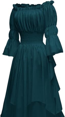Gothic Heksenjurk Middeleeuwse Renaissance Kostuum Victoriaanse Stijl voor Dames — thumbnail 3