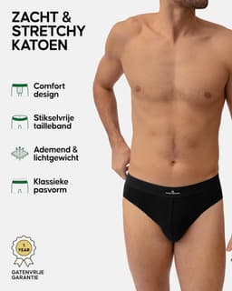 Heren Slips Katoen Multipack - Zacht, Comfortabel en Stretchy Ondergoed — thumbnail 7