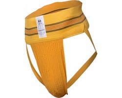 MM Sports The Original No. 10 Swimmer/Jogger Jockstrap 3 inch Yellow - MAAT M - Heren Ondergoed - Jockstrap voor Man - Mannen Jock