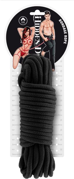 Hidden Desire - Bondage Rope 10M - Bondage / SM Rope and tape Zwart — thumbnail 5