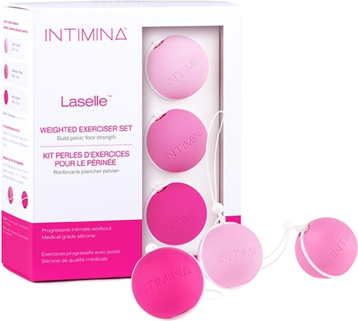 INTIMINA Laselle Kegel Routine – Bekkenbodemtrainer – 3 Gewichten — afbeelding 1