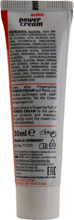 Hot-Power Cream Aktive Men 30Ml-Creams&lotions&sprays — thumbnail 2
